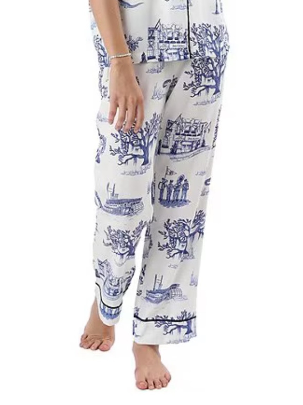 Katie Kime New Orleans toile pajama pants